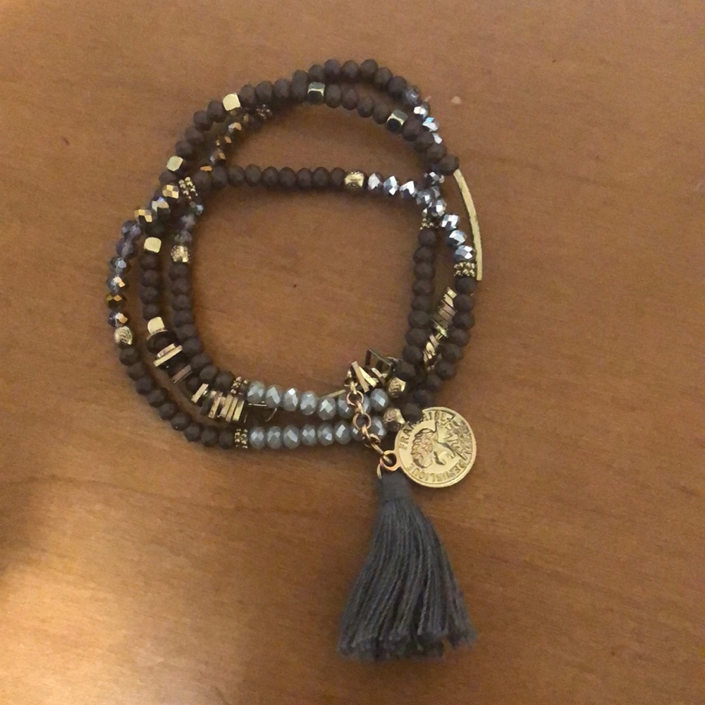 Trio of stretchy bracelets